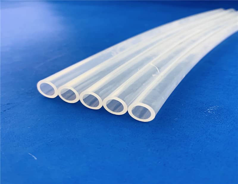 Transparent silicone tubing