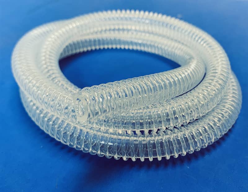 Anti bending silicone threaded pipe