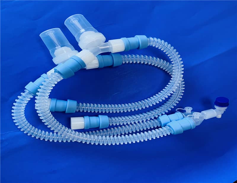 Silicone corrugated tube for infants and children