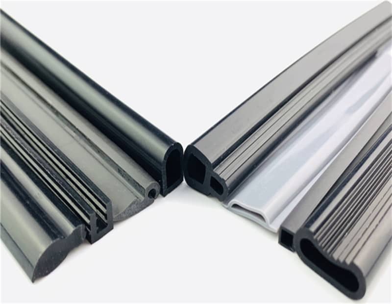 Silicone sealing strip for doors and windows