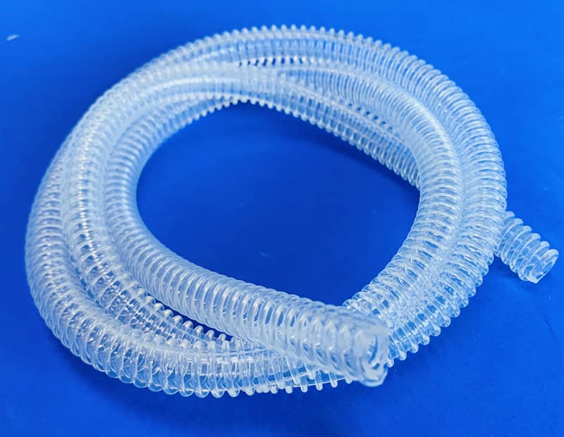 Anti bending silicone threaded pipe