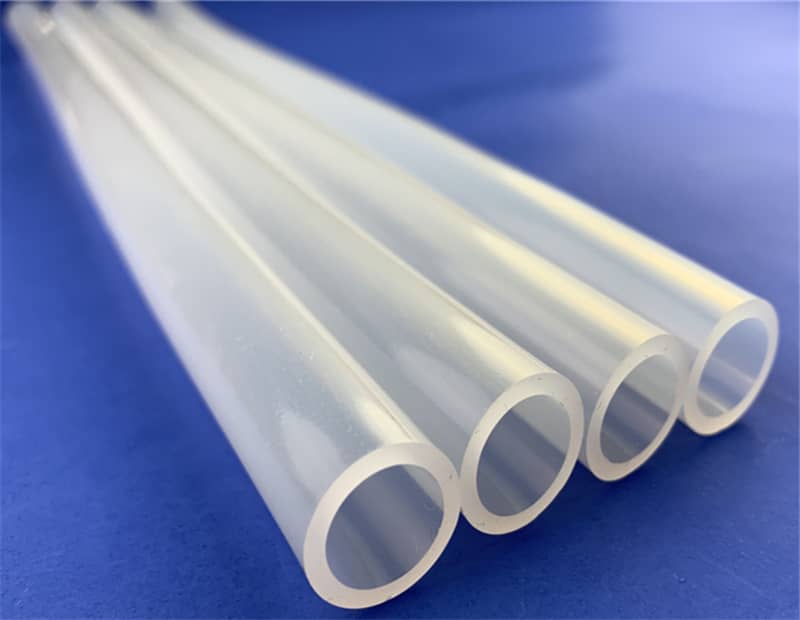 Transparent silicone catheter