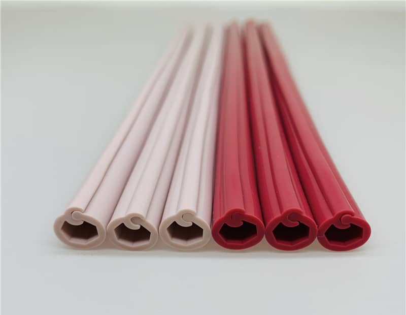 Wrapped silicone straw