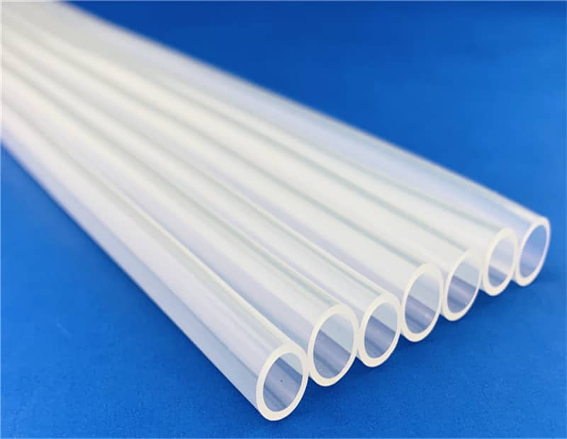 Transparent silicone catheter